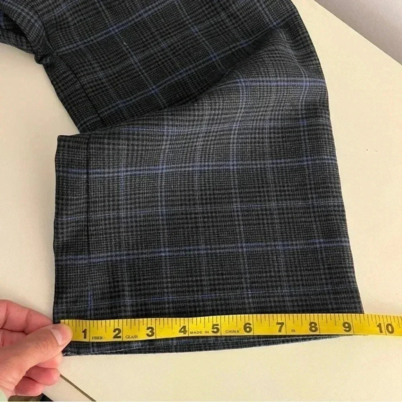 Lewit Black and Blue Plaid Pants - Picture 5 of 7